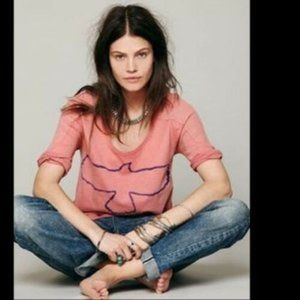 We The Free People Thunder Bird baseball tee
